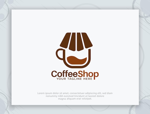 Vector coffee shop vector logo design