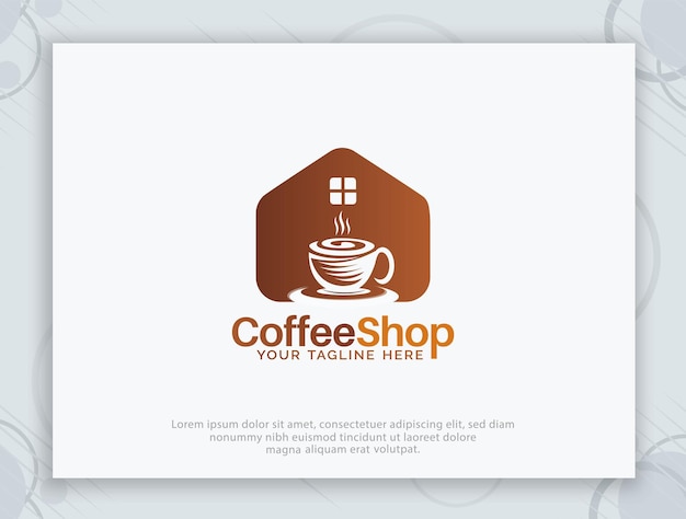 Coffee shop vector logo design