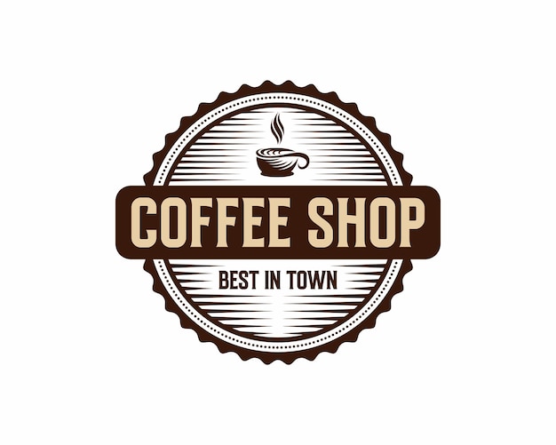 Coffee shop vintage rusty metal stamp sign on a white background vector illustration