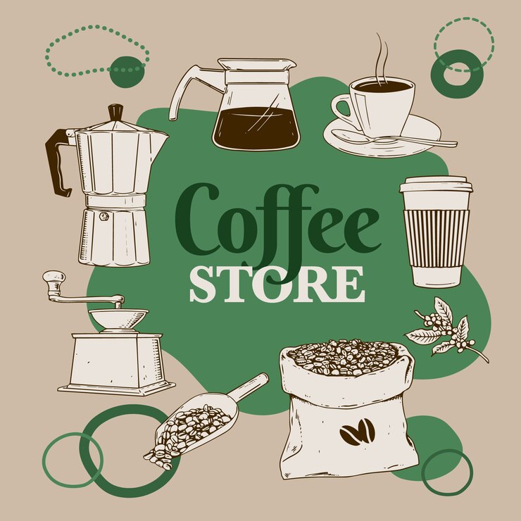 Vector コーヒーショップ