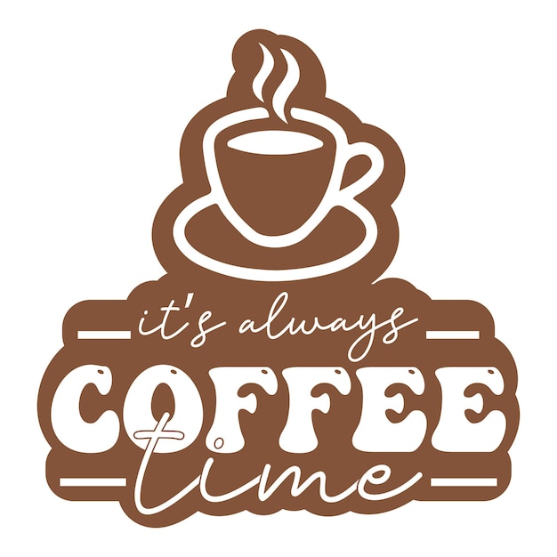 Vector coffee svg design