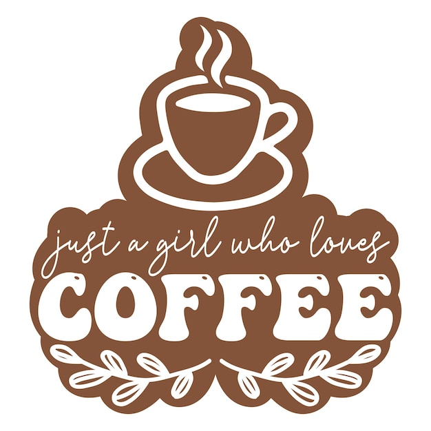 Vector coffee svg design