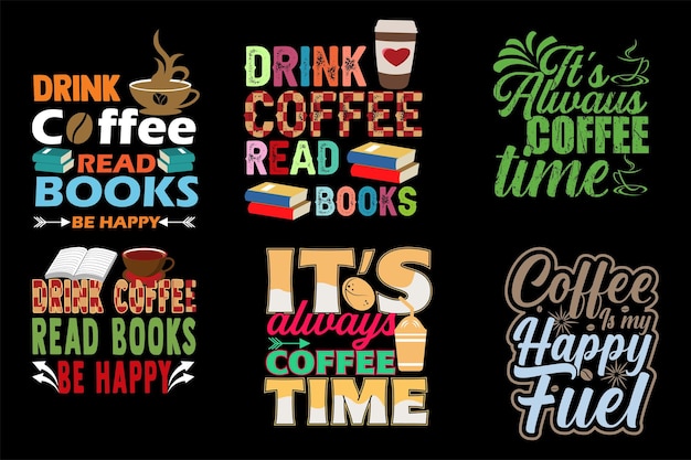 Coffee svg t-shirt bundle