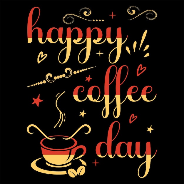 coffee t shirt design best vector