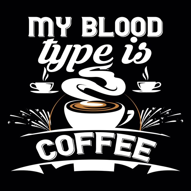 Vector coffee t-shirt design file