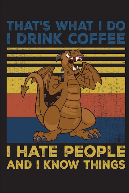 Coffee T-shirt Design Funny Shirt