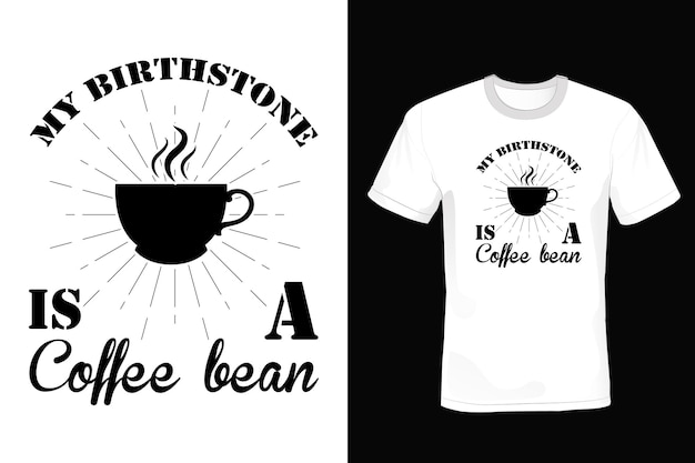 T-shirt da caffè design tipografia vintage