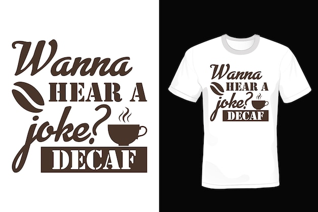 T-shirt da caffè design tipografia vintage