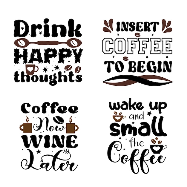 Coffee t shirt design vector