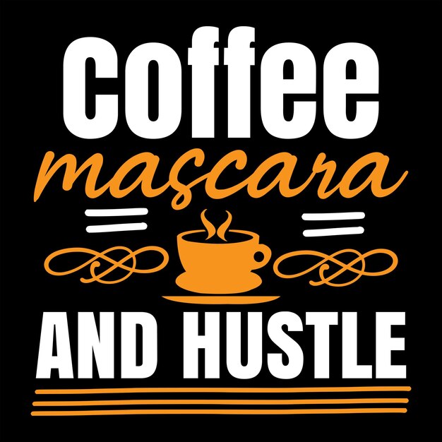 coffee t shirt design vector