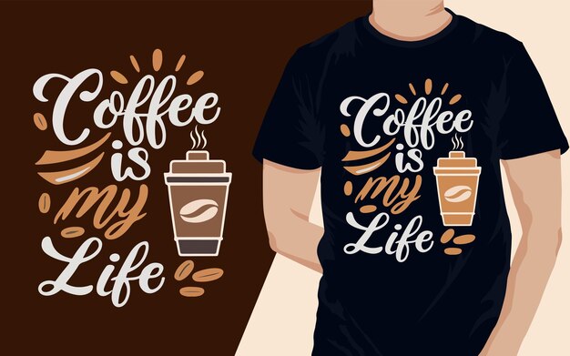 Vector coffee t shirt design