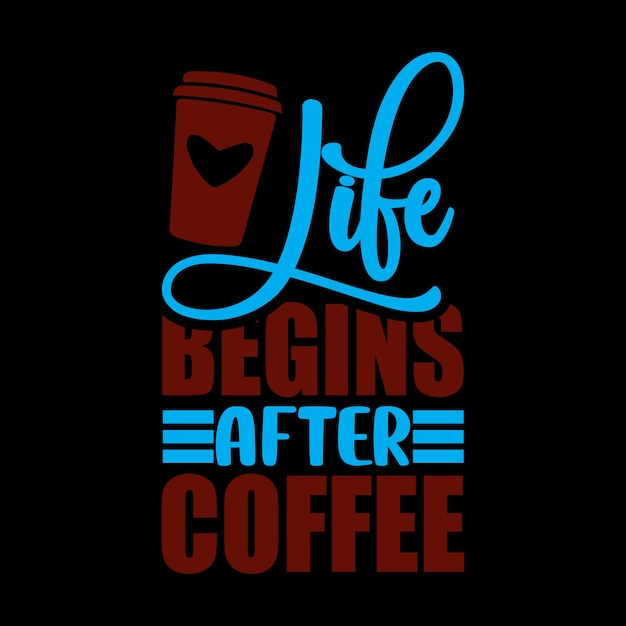 Vector coffee t-shirt design