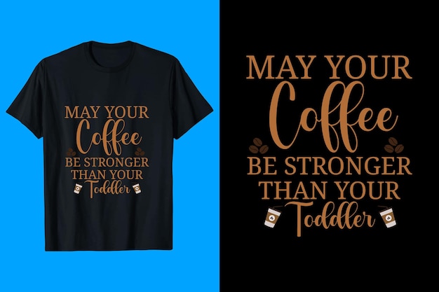 Vettore t-shirt da caffè design
