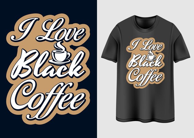 Vector coffee t-shirt design