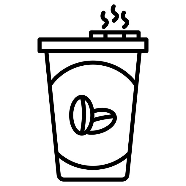 Vector coffee takeaway vector illustration