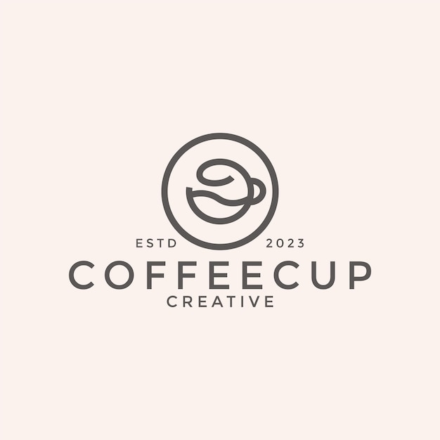 Coffee and Tea Logo Concept Suatable for coffee and tea shop cafes food and beverage businesses