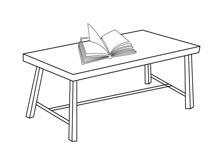Vector coffee amp tea table with glass and wooden table cup of hot tea