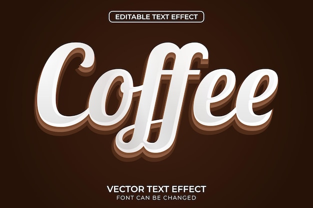 Coffee text effect