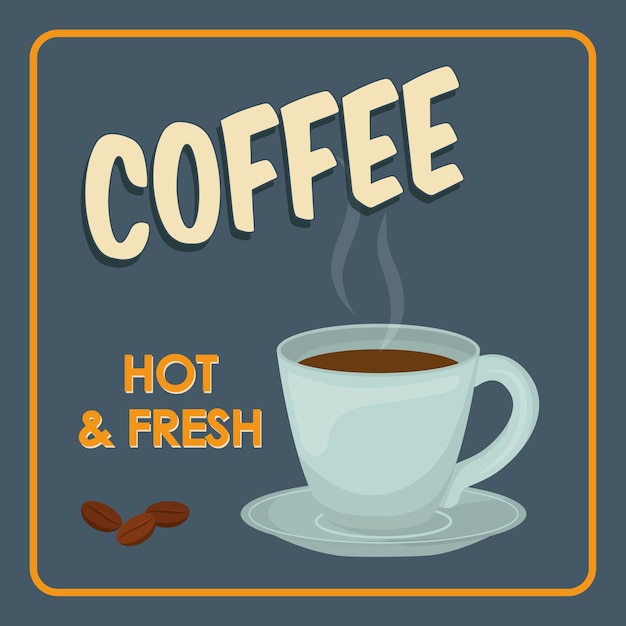 Coffee time concept represented by coffee mug icon