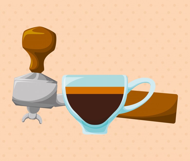 Vector coffee time design 
