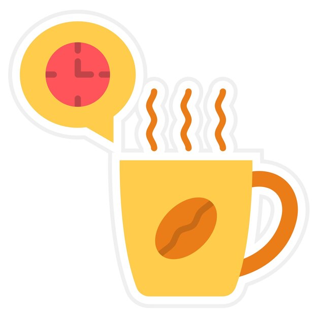 Vector coffee time icon