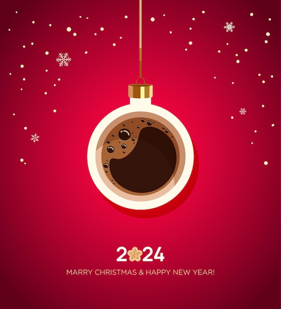 Premium Vector | Coffee_toy_christmas__2024