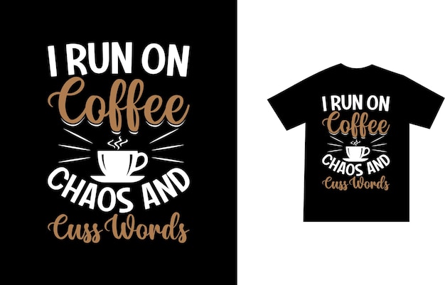 Coffee Tshirt design or coffee cup vector and coffee bean