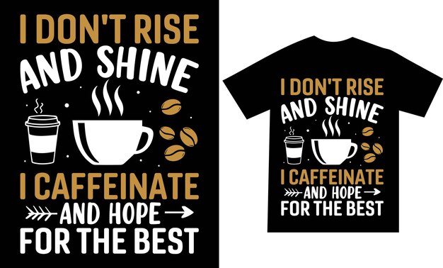 кофе футболка дизайн вектор