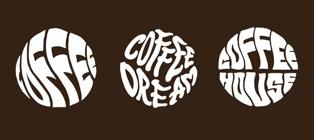 Coffee typography design