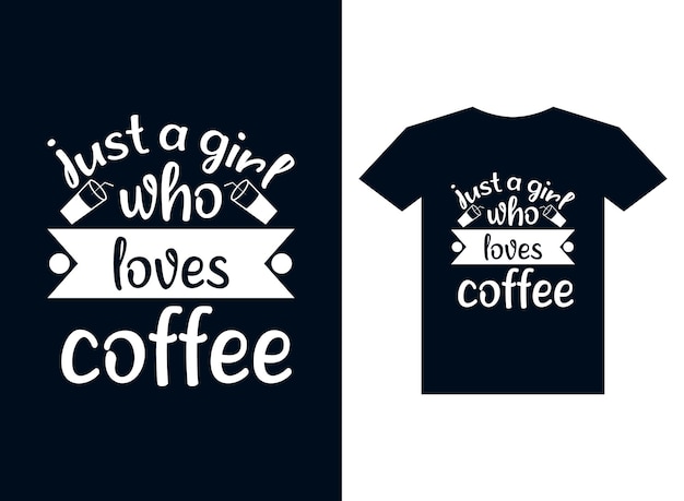 Coffee typography t-shirt design vector