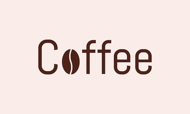 Coffee Typography Text Logo Design Coffee Typographic Word Logo Vector Design For Business Company
