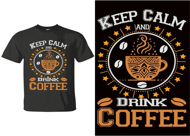 Vector coffee unique tshirt design