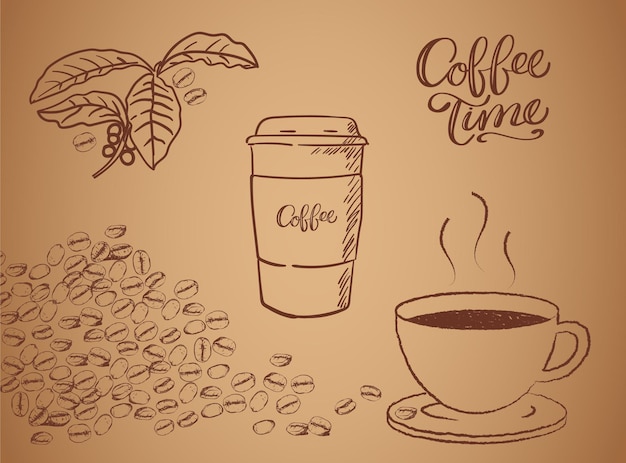 Coffee vector design