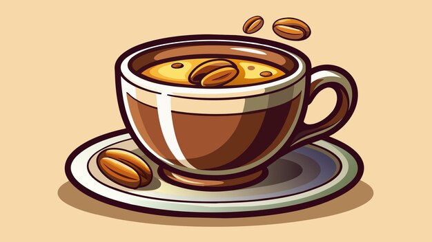 coffee vector graphics illustration EPS source file format lossless scaling icon design