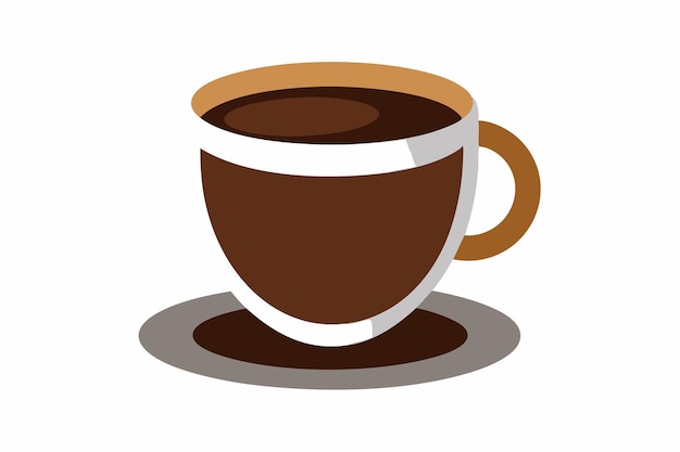 Coffee vector on white background