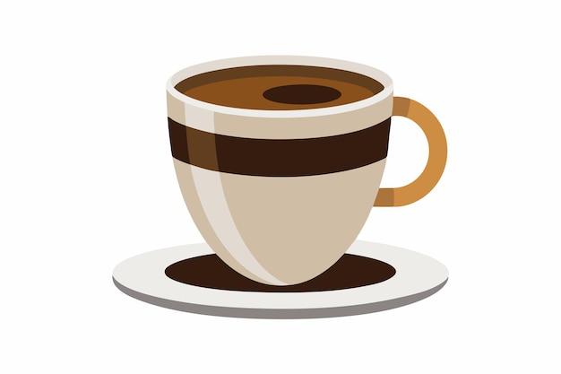 coffee vector on white background
