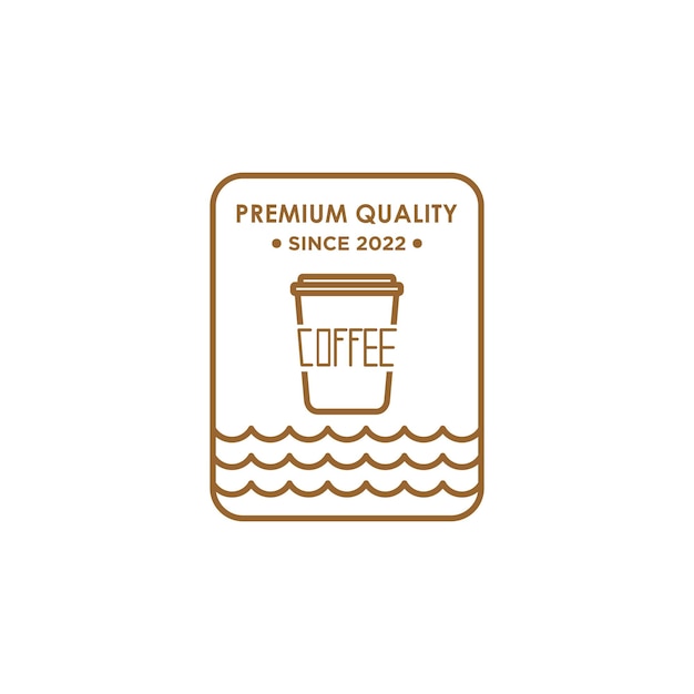 coffee vintage logo vector, cafe brand identity, coffee logo inspiration