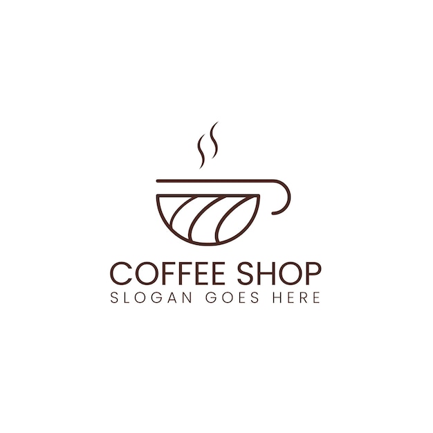 Coffeeshop café restaurant logo ontwerp