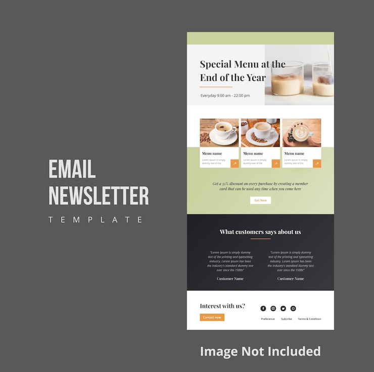 Coffeeshop Campaign Email Newsletter