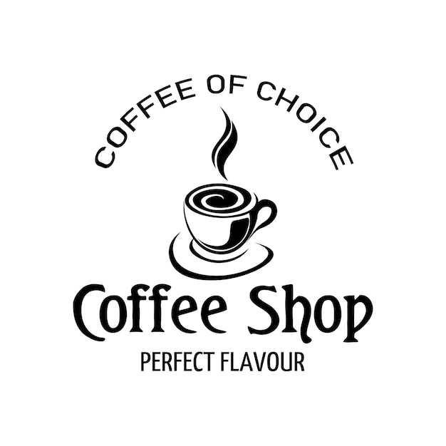 Coffeeshop logo illustratie vector ontwerp