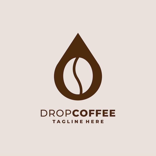 coffeeshop-logo met drop-stijl