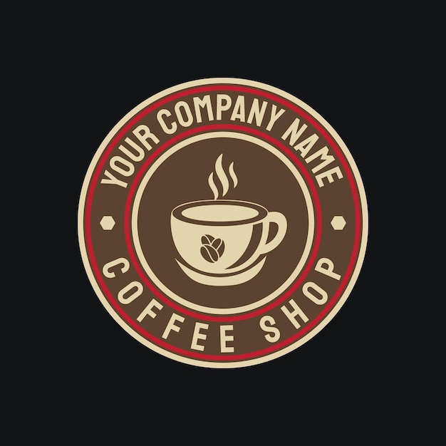 Coffeeshop restaurant keuken hotel café vintage stijl logo ontwerp