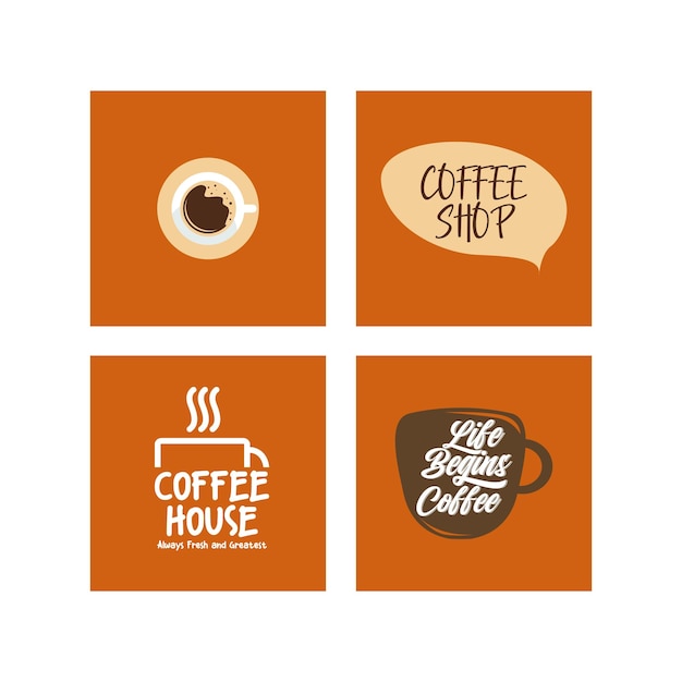 coffeeshop sjabloon ontwerp vector