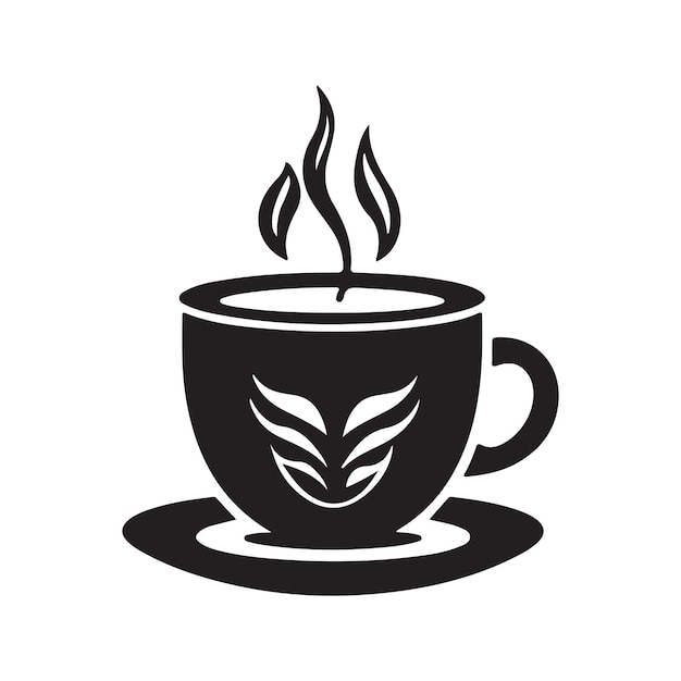 Coffeeshop vintage logo lijntekeningen concept zwart-witte kleur hand getekende illustratie