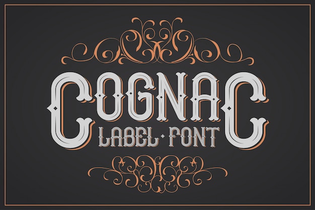 Cognac style font