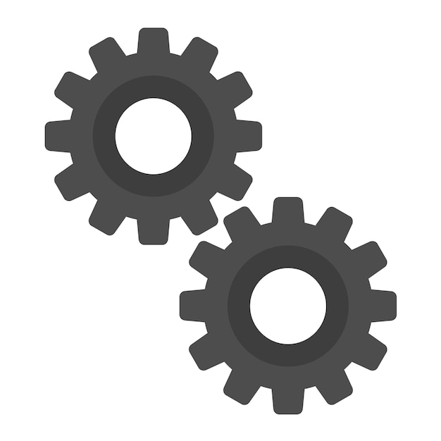 Vector cogs icon vector image can be used for auto racing