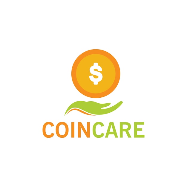 Coin Care Logo Template Design