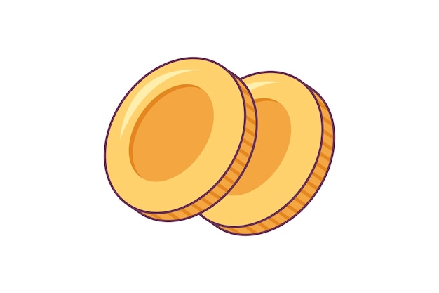 벡터 동전 기능 게임 관련 스티커