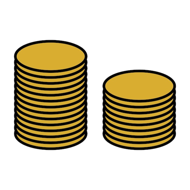 Coin icon vector