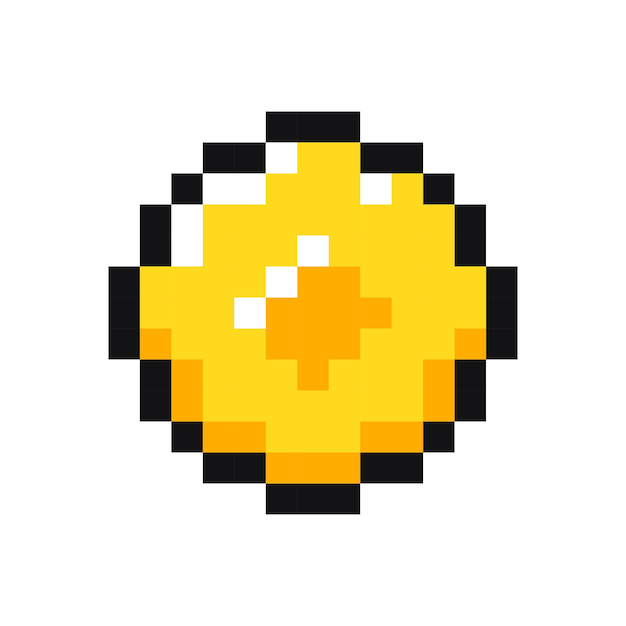 Coin pixel spelletje item